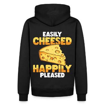 Laktosetolerant Milchliebhaber Käseliebhaber - Männer Premium Bio Hoodie - Schwarz - Hinten - Nico (187cm)