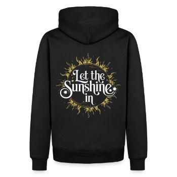 Let The Sunshine In Summer Solstice Mystical Boho - Men’s Premium Organic Hoodie - black - Back - Nico (187cm)