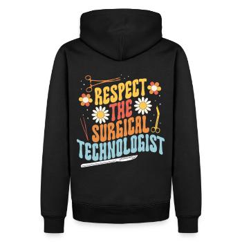 Chirurgischer Techniker Chirurgischer Technologe - Männer Premium Bio Hoodie - Schwarz - Hinten - Nico (187cm)