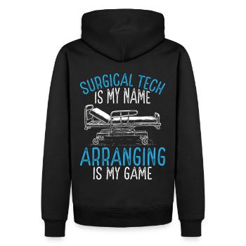 Chirurgischer Techniker Chirurgischer Technologe - Männer Premium Bio Hoodie - Schwarz - Hinten - Nico (187cm)