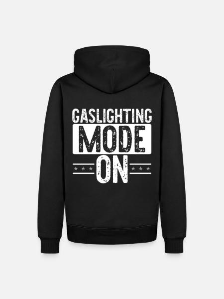 Gaslighting Gaslighter - Männer Premium Bio Hoodie - Schwarz