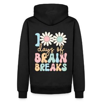 Psychologue scolaire Psychologie scolaire - Sweat à capuche Premium bio Homme - noir - Dos - Nico (187cm)