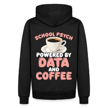 Psychologue scolaire Psychologie scolaire - Sweat à capuche Premium bio Homme - noir - Dos - Nico (187cm)