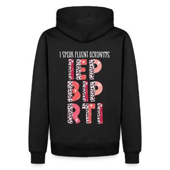 Psychologue scolaire Psychologie scolaire - Sweat à capuche Premium bio Homme - noir - Dos - Nico (187cm)