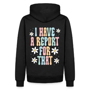 Psychologue scolaire Psychologie scolaire - Sweat à capuche Premium bio Homme - noir - Dos - Nico (187cm)