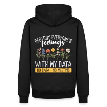 Psychologue scolaire Psychologie scolaire - Sweat à capuche Premium bio Homme - noir - Dos - Nico (187cm)