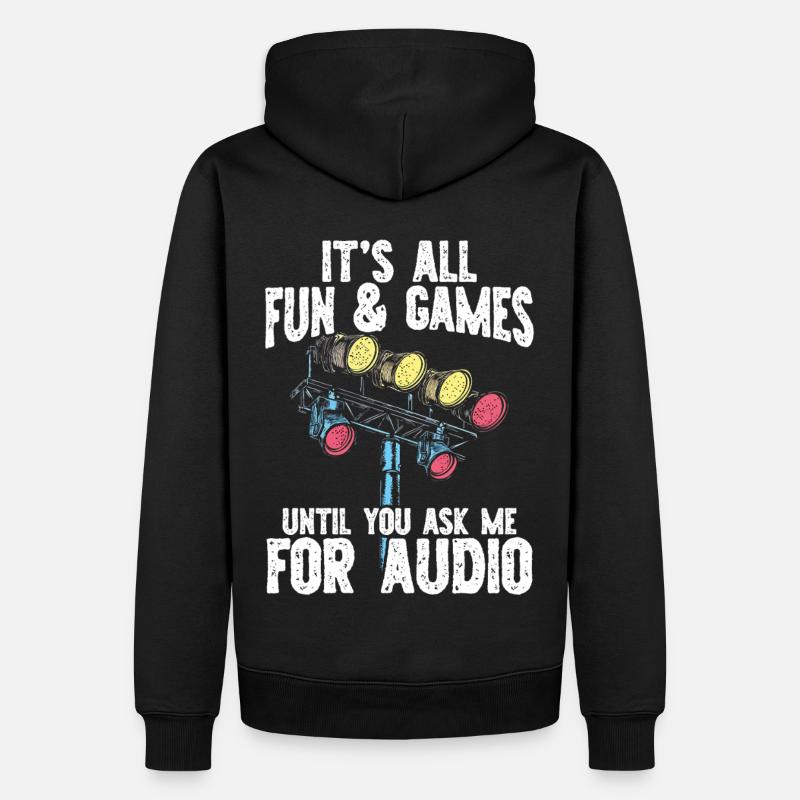 Lichttechniker Beleuchtungstechniker Lichttechnik - Männer Premium Bio Hoodie - Schwarz