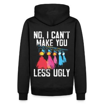 Lichttechniker Beleuchtungstechniker Lichttechnik - Männer Premium Bio Hoodie - Schwarz - Hinten - Nico (187cm)