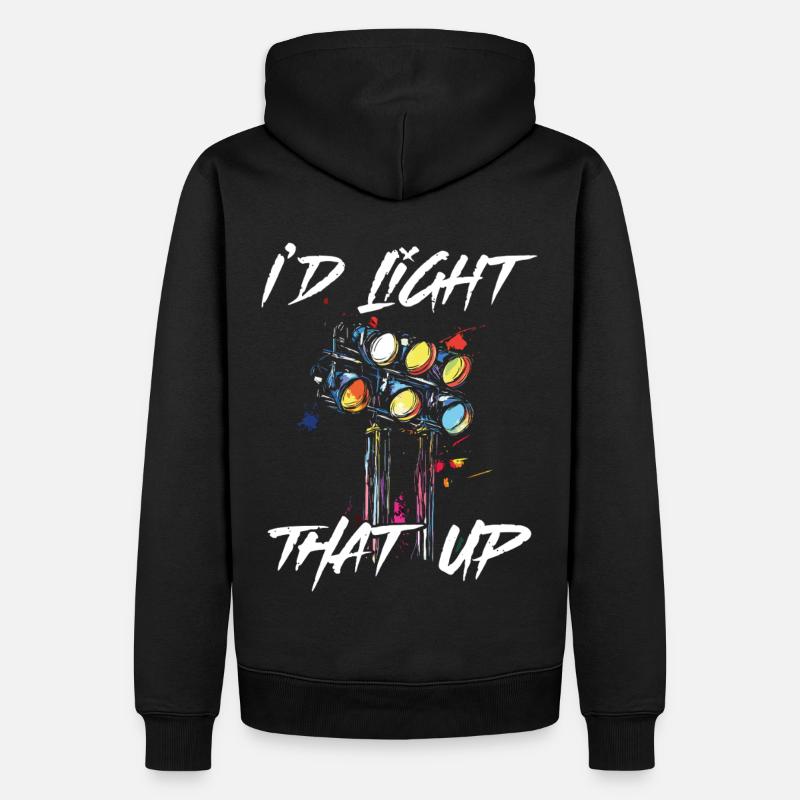 Lighting technician Lighting technician Lighting technology - Men’s Premium Organic Hoodie - black
