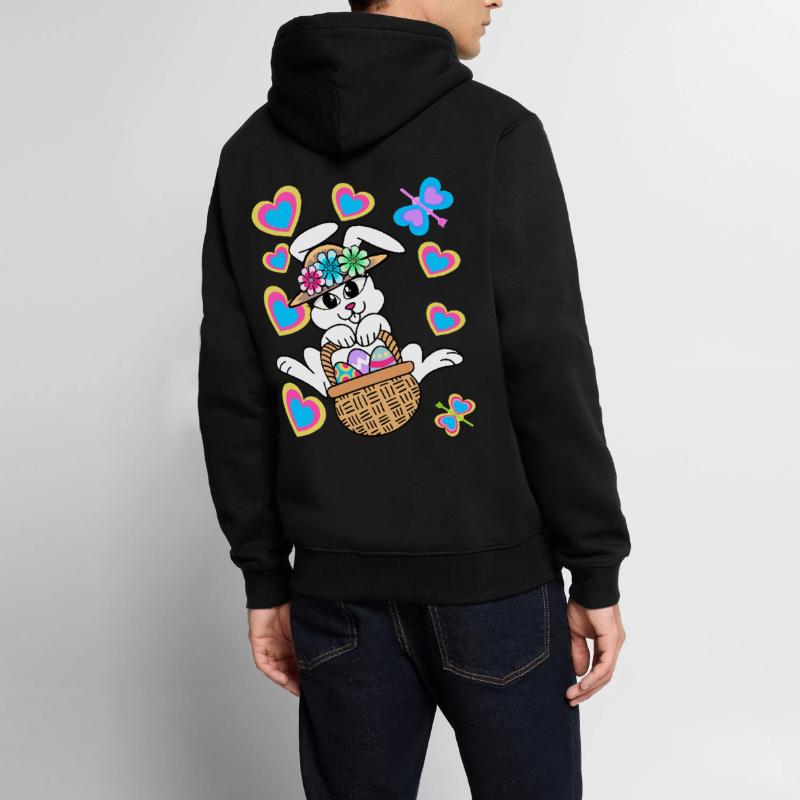 Easter Bunny Easter Bunny Eggs Easter Eggs Easter Men’s Premium Organic Hoodie