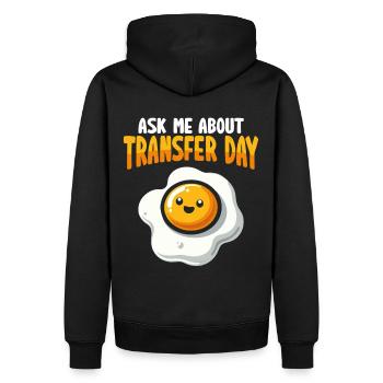 Bewusstsein für Unfruchtbarkeit IVF Befruchtung - Männer Premium Bio Hoodie - Schwarz - Hinten - Nico (187cm)