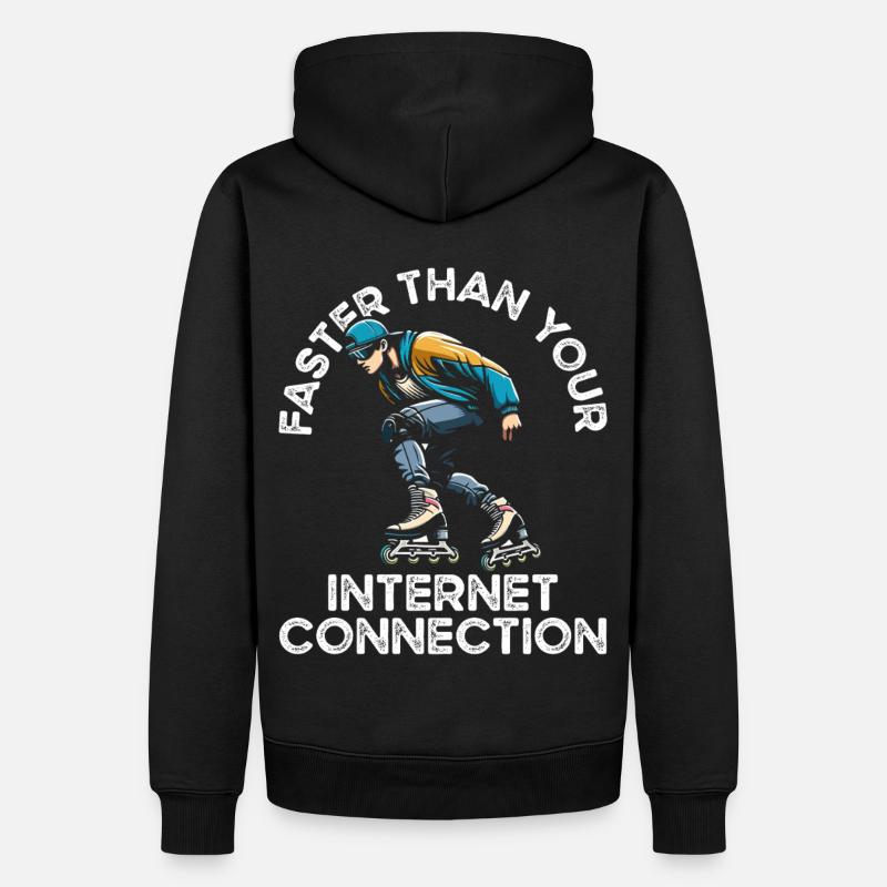 Inline Skating Rollerblading Inline Skates - Männer Premium Bio Hoodie - Schwarz