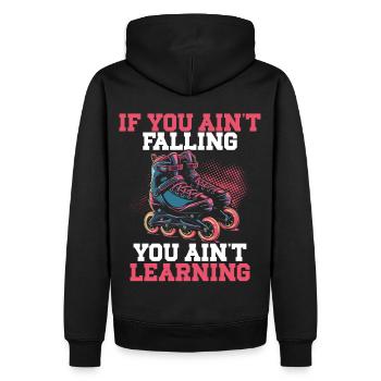 Inline Skating Rollerblading Inline Skates - Männer Premium Bio Hoodie - Schwarz - Hinten - Nico (187cm)