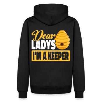 Beekeepers Bees Honey bees Beekeeping - Men’s Premium Organic Hoodie - black - Back - Nico (187cm)