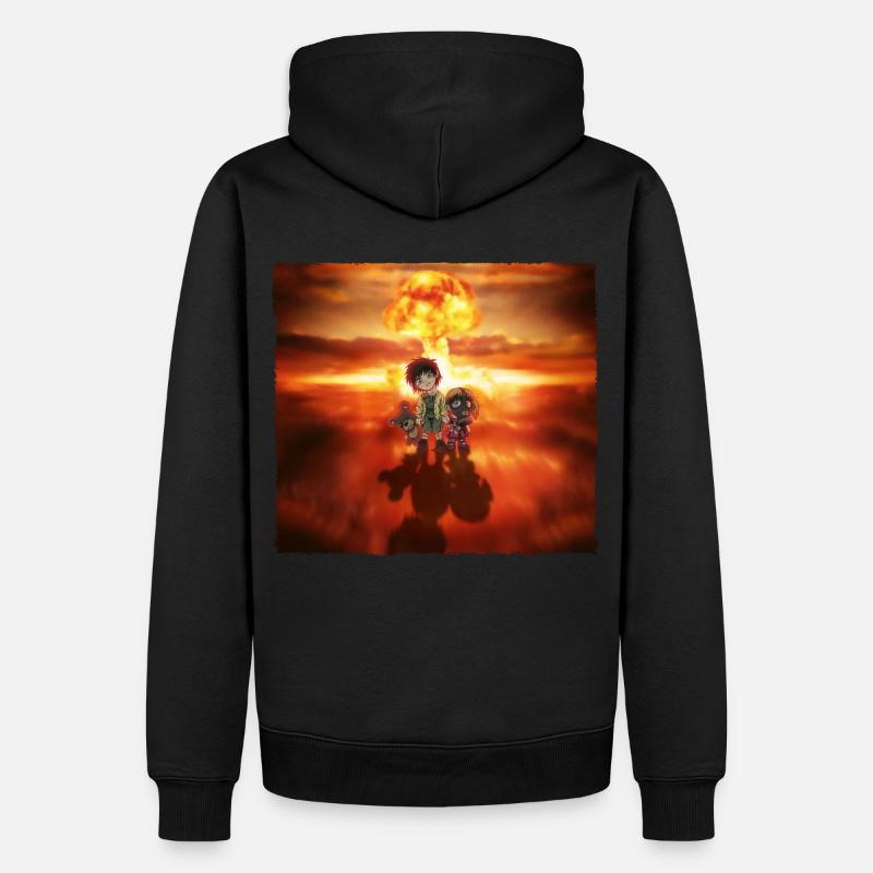 Apokaliptische Mädchen - Männer Premium Bio Hoodie - Schwarz