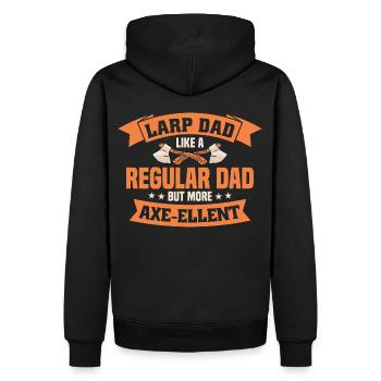 LARP Live-Action-Rollenspiel - Männer Premium Bio Hoodie - Schwarz - Hinten - Nico (187cm)