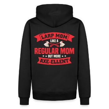 Jeu de rôle en direct GN - Sweat à capuche Premium bio Homme - noir - Dos - Nico (187cm)