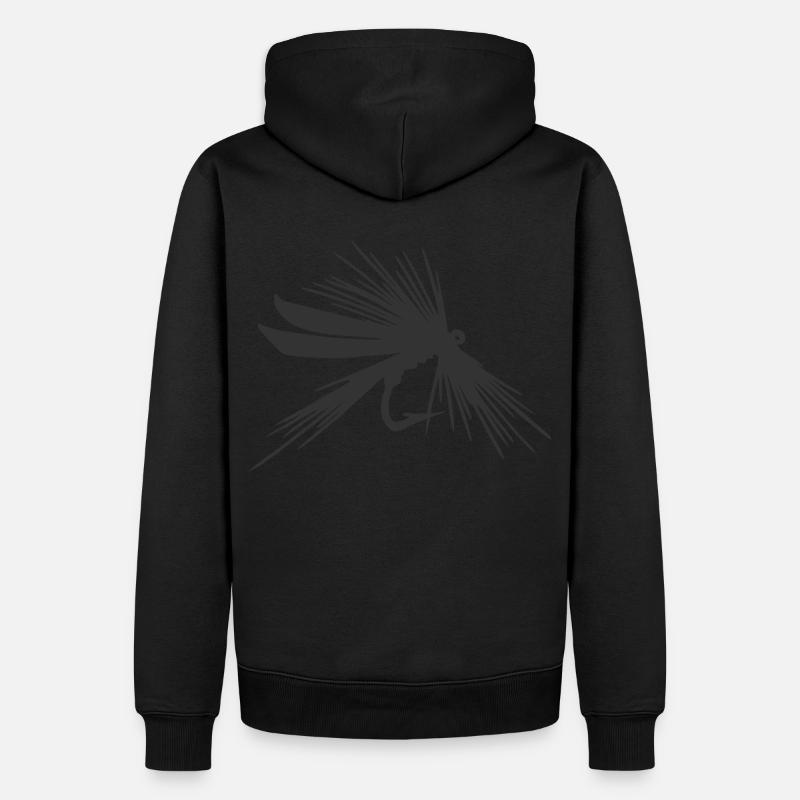 LA MOUCHE NYMPHE NOIRE - Sweat à capuche Premium bio Homme - undefined