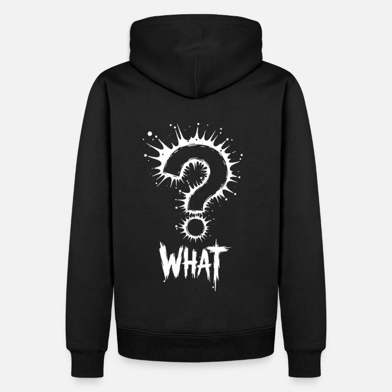 Quel point d’interrogation Splash - Sweat à capuche Premium bio Homme - noir