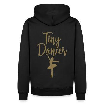 Tiny Dancer - Silhouette de ballerine - Sweat à capuche Premium bio Homme - noir - Dos - Nico (187cm)