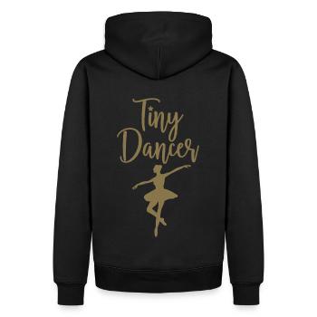 Tiny Dancer - Silhouette de ballerine - Sweat à capuche Premium bio Homme - noir - Dos - Nico (187cm)