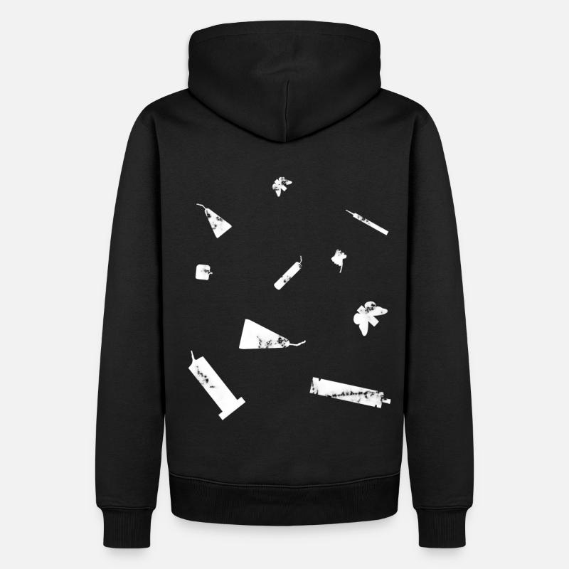 Pyro Collection - Männer Premium Bio Hoodie - Schwarz