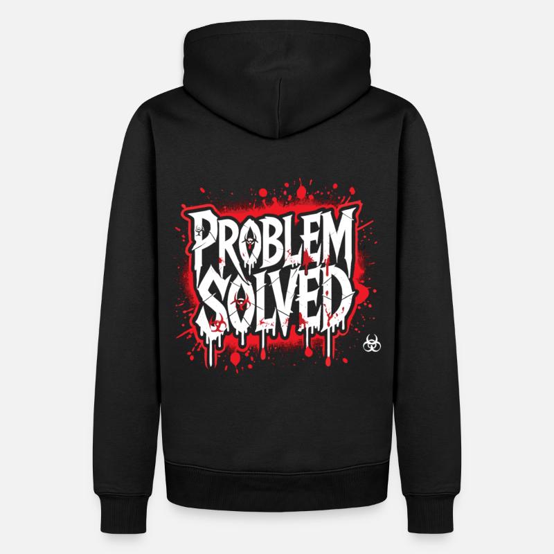Shocking Solution - Problem Solved - Men’s Premium Organic Hoodie - black