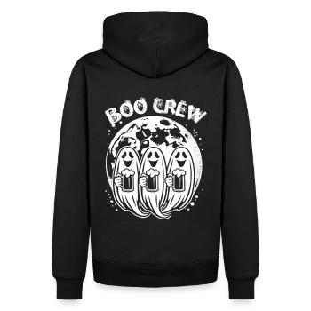 Boo Crew : Les fantômes célèbrent Halloween avec de la bière - Sweat à capuche Premium bio Homme - noir - Dos - Nico (187cm)