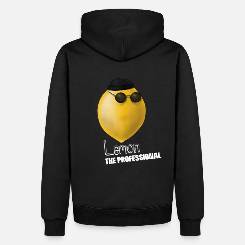 Lemon Professional - Léon le professionnel - Sweat à capuche Premium bio Homme - noir