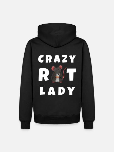 Crazy Rat Lady - Men’s Premium Organic Hoodie - black