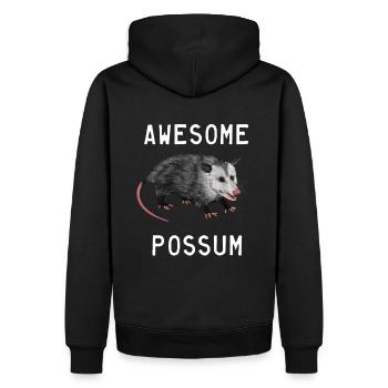 Possum - Awesome Possum - Men’s Premium Organic Hoodie - black - Back - Nico (187cm)