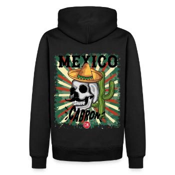 mexico - Men’s Premium Organic Hoodie - black - Back - Nico (187cm)