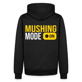 mushing sport musher geschenk mann und frau - Männer Premium Bio Hoodie - Schwarz - Hinten - Nico (187cm)
