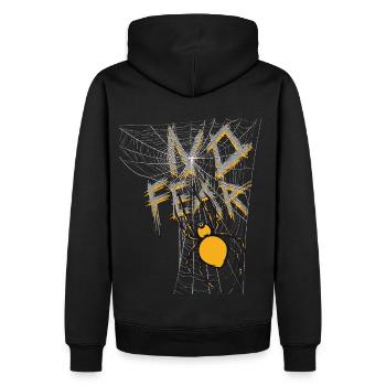 Araignée - Pas de peur - Sweat à capuche Premium bio Homme - noir - Dos - Nico (187cm)