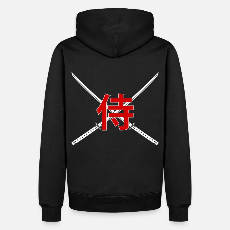 Épée - Samouraï - Sweat à capuche Premium bio Homme - noir