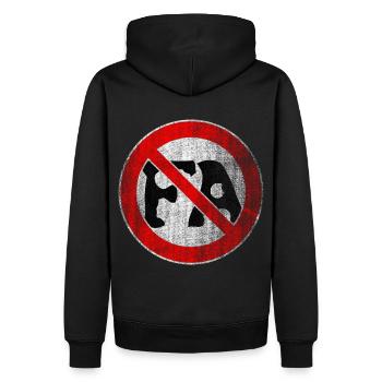 Antifa italien Italie - Sweat à capuche Premium bio Homme - noir - Dos - Nico (187cm)