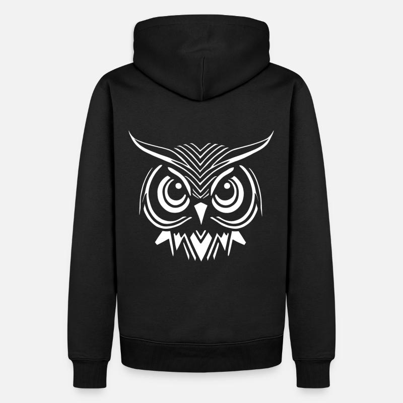 Hiboux Hiboux - Sweat à capuche Premium bio Homme - noir
