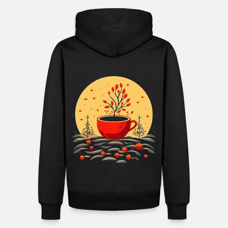 Tasse à café - Sweat à capuche Premium bio Homme - noir