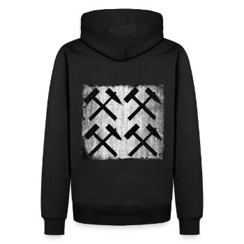 Maillet et cadeau d’exploitation minière de fer - Sweat à capuche Premium bio Homme - noir - Dos - Nico (187cm)