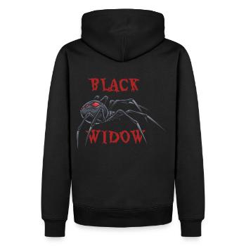 Black Widow Spider - Men’s Premium Organic Hoodie - black - Back - Nico (187cm)