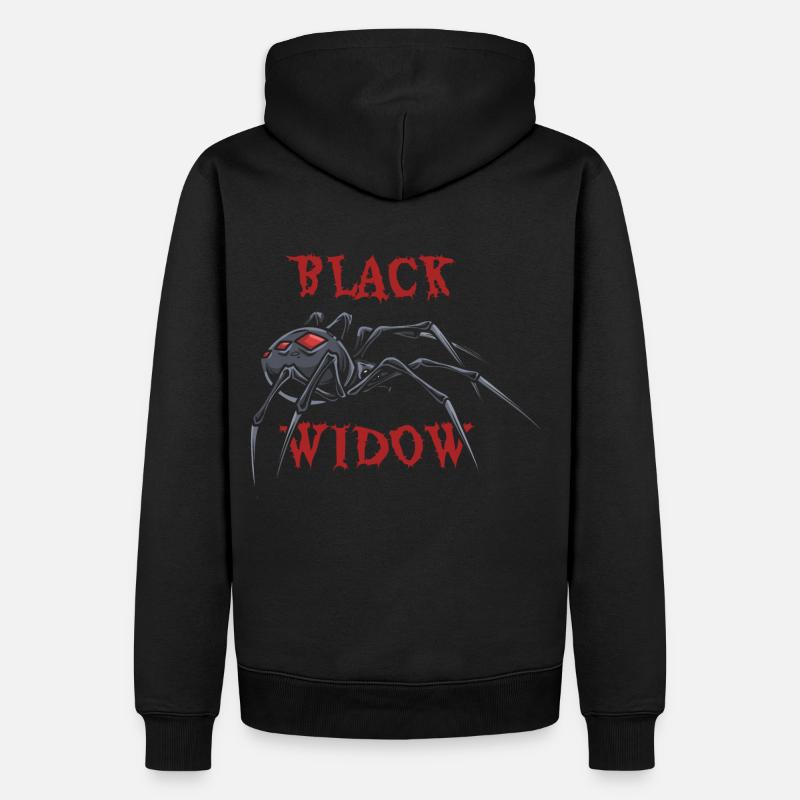 Veuve noire araignée - Sweat à capuche Premium bio Homme - noir