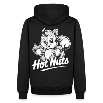 Chemise Hot Nuts Écureuil - Sweat à capuche Premium bio Homme - noir - Dos - Nico (187cm)