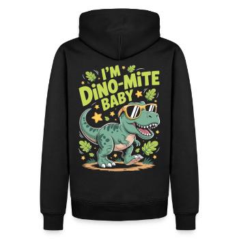 Chemise pour bébé Dino-Mite - Sweat à capuche Premium bio Homme - noir - Dos - Nico (187cm)