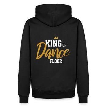 King of Dance Floor - Männer Premium Bio Hoodie - Schwarz - Hinten - Nico (187cm)