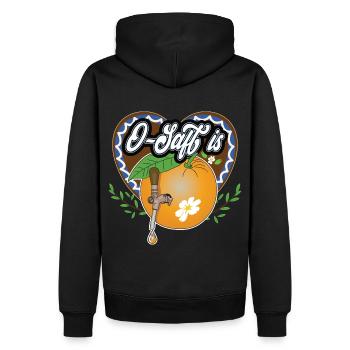 O Saft is! Geschenk - Männer Premium Bio Hoodie - Schwarz - Hinten - Nico (187cm)