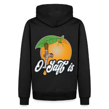 O juice is! Gift, Fitness, Health - Men’s Premium Organic Hoodie - black - Back - Nico (187cm)