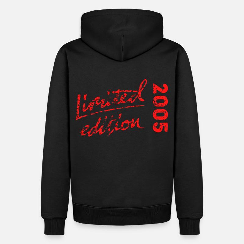 Limited Edition 2005 Effekt - Männer Premium Bio Hoodie - Schwarz