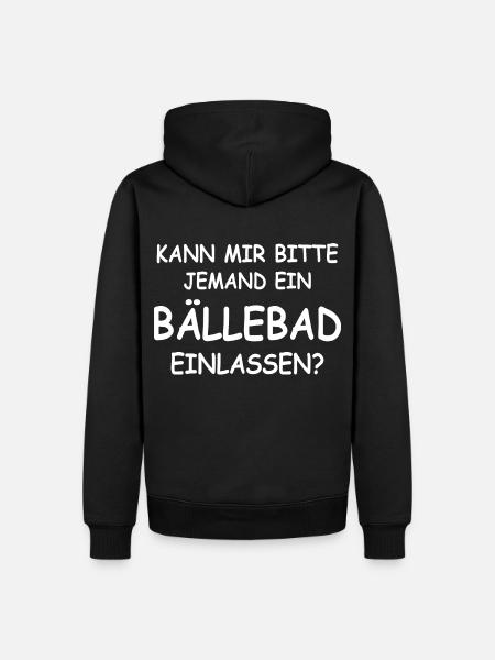 Lustige Sprüche - Männer Premium Bio Hoodie - Schwarz