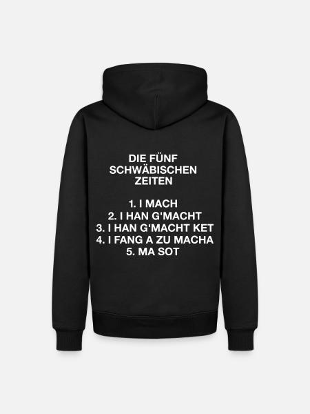 Die Fünf Schwäbischen Zeiten - Männer Premium Bio Hoodie - Schwarz
