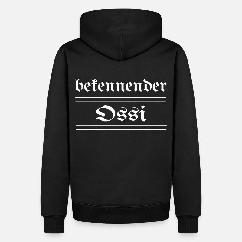 Allemand de l’Est avoué - Sweat à capuche Premium bio Homme - noir
